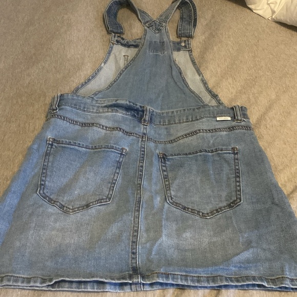 Never worn skirt overalls. Blue Jean material super soft. - Picture 3 of 4